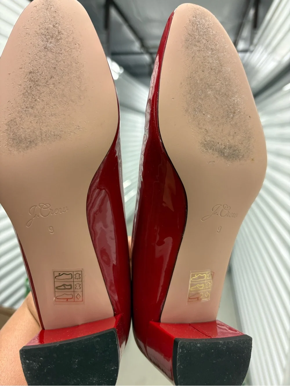 J. Crew Patent Classic Block Heel Pump. Size 9. Like New.
